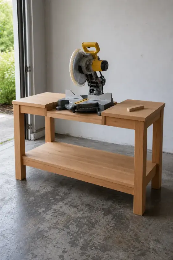 A finished miter saw stand