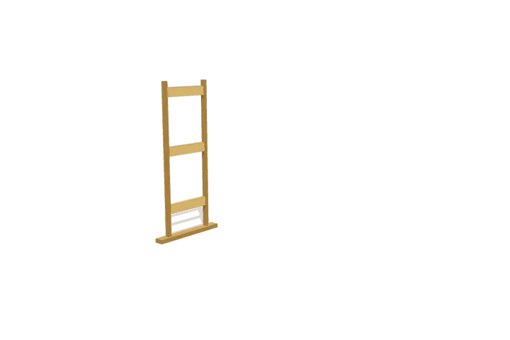 Step 2: add left side rails, new parts highlighted