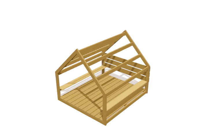 Step 8: mount interior side shelves, new parts highlighted