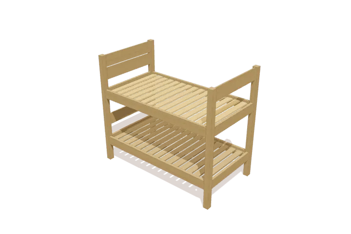 Step 6: place upper bed slats, new parts highlighted