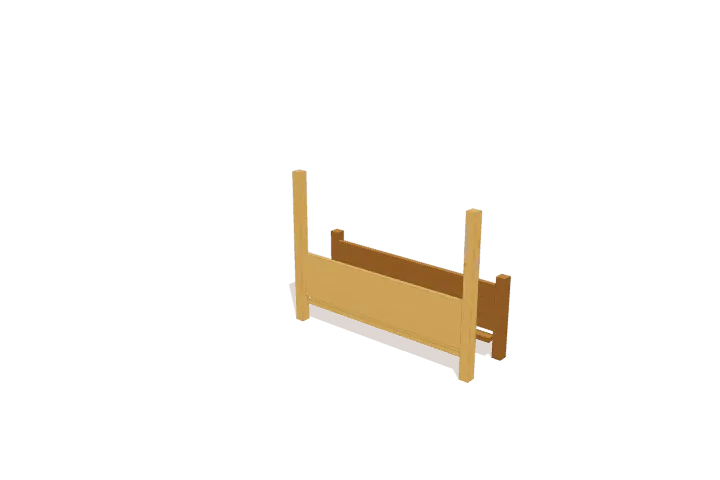 Step 2: assemble middle post frame, new parts highlighted