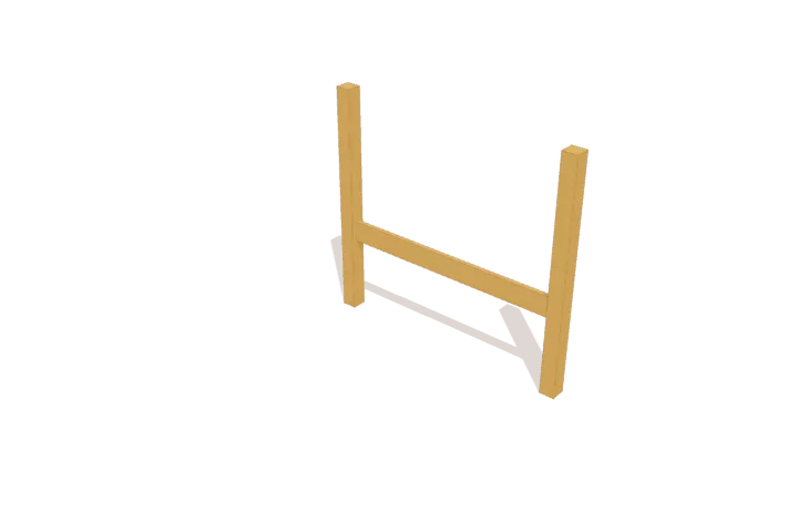 Step 1: assemble the rear frame, new parts highlighted
