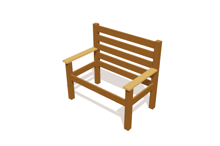 Step 5: mount armrests, new parts highlighted